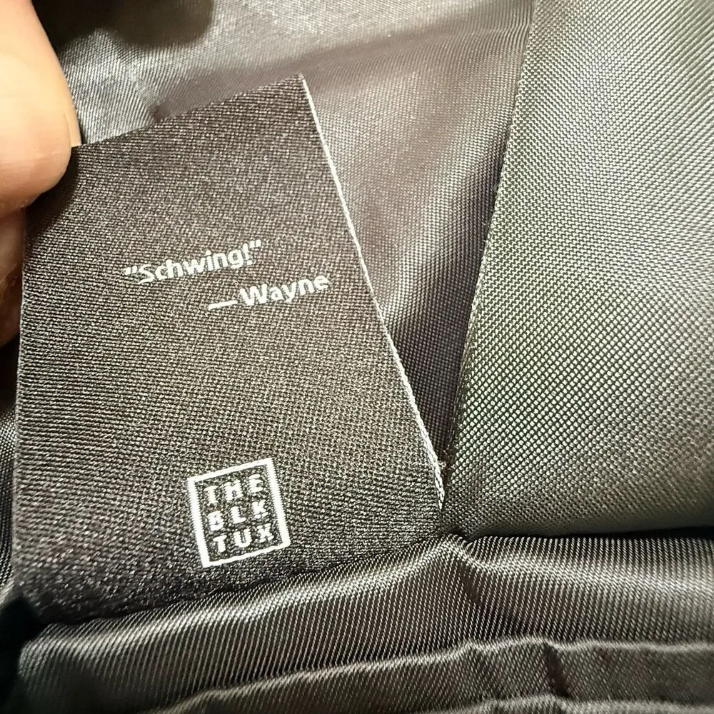THE BLK TUX x Tollegno Men’s 40S Gray 100% Merino Wool Jacket NWT